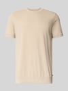 s.Oliver RED LABEL Regular Fit T-Shirt aus Baumwoll-Mix Beige