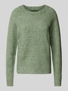 VERO MODA Regular Fit Strickpullover mit Crew Neck Modell 'DOFFY' Schilf