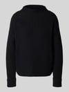 Selected Regular Fit Strickpullover aus Baumwoll-Mix Modell 'SELMA' Black