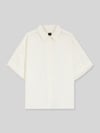 BOSS Orange Regular Fit Bluse aus Leinen-Viskose-Mix Modell 'BISENAS' Offwhite