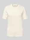 Moves T-shirt z falistym dołem Złamany biały