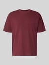 Marc O'Polo DENIM Relaxed Fit T-Shirt aus reiner Baumwolle Bordeaux