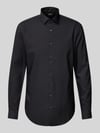 Jake*s Slim Fit Business-Hemd mit Kentkragen Black