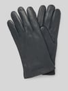 bugatti Handschuhe mit Label-Detail Graphit