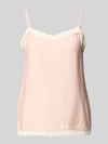 Jake*s Collection Trägertop aus Modal-Mix mit Spitzenbesatz Fuchsia