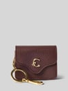 Coccinelle sleutelhanger met minitas Bordeaux