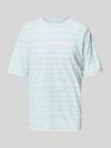 Lindbergh Oversized T-Shirt mit Rundhalsausschnitt Hellblau