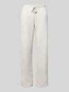 Gina Tricot Wide Fit Sweatpants aus Baumwoll-Mix Modell 'Iconic' Hellgrau Melange
