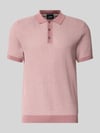 JOOP! COLLECTION Slim Fit Poloshirt mit Strukturmuster Modell 'Brianoro' Rosa