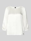 Marc Cain Shirtblouse van zijde met 3/4-mouw Offwhite