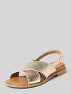 Tamaris Sandalen aus echtem Leder Gold