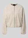 VERO MODA Regular Fit Bomberjacke in Filz-Optik Modell 'CHLOE' Sand Melange