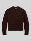 Polo Ralph Lauren Regular Fit Strickpullover aus Woll-Kaschmir-Mix Schoko