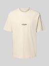 JACK & JONES T-shirt z okrągłym dekoltem model 'SOHO' Beżowy