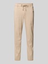BOSS Modern Fit Straight Leg Hose aus Leinen-Mix Modell 'KANE1' Beige