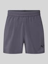 PUMA Performance Regular Fit sportshorts met logoprint model 'TAD ESSENTIALS' Grafiet