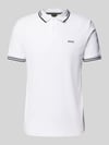 BOSS Green Koszulka polo o kroju slim fit z nadrukiem z logo model ‘Paul’ Biały