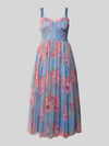 Lace & Beads Cocktailkleid aus Tüll Bleu