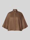 MM by Max Mara Boxy fit linnen blouse met 3/4-mouw model 'RITO' Hazelnoot