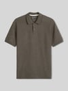 Marc O'Polo Relaxed Fit Poloshirt aus Baumwoll-Mix Dunkelbraun