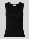 JJXX Top aus Viskose-Mix mit Karree-Ausschnitt Modell 'POSIE' Black