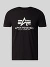 Alpha Industries T-Shirt mit Label-Print Black