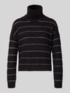 VILA Regular Fit Pullover mit Rollkragen Modell 'Zaza' Black