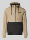 JACK & JONES Jacke mit Kapuze und Reißverschluss Modell 'RUSH' Offwhite