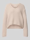 Marc O'Polo Loose Fit Pullover aus Baumwoll-Mix Stein