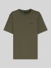 BOSS Green męski t-shirt o kroju regular fit z mieszanki bawełny Antracytowy