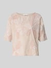 Christian Berg Woman Blusenshirt aus reiner Baumwolle Mud Melange