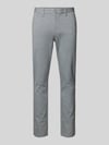 ONLY & SONS Tapered fit broek met knoop- en ritssluiting, model 'MARK' Zilver