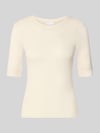 Jake*s Collection Regular Fit t-shirt van lyocellmix Ecru