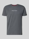 Alpha Industries T-Shirt mit Label-Detail Dunkelgrau