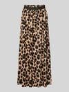 ONLY Uitlopende maxirok van pure viscose model 'VENEDIG' Beige gemêleerd