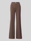 Christian Berg Woman Flared fit stoffen broek van viscosemix Taupe