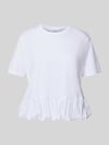 Rich & Royal T-Shirt mit Rundhalsausschnitt Weiss
