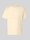 Lacoste Regular Fit T-Shirt aus reiner Baumwolle Beige