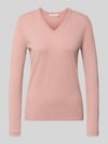Christian Berg Woman Pullover aus Viskose-Mix mit V-Ausschnitt Mauve