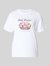 s.Oliver RED LABEL Regular Fit T-Shirt aus reiner Baumwolle Weiss
