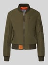 Original Bombers Bomberka z naszywką z logo Khaki
