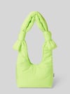 Lefrik Handtasche mit Knotendetails Modell 'BIWA' Neon Gruen