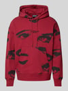 The Hundreds Hoodie met kangoeroezak, model 'SURVEILLANCE' Rood