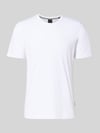 bugatti T-Shirt mit Label-Detail Weiss