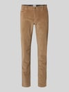 Brax Slim Fit Cordhose mit Gesäßtaschen Modell 'Fabio' Beige
