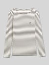Tom Tailor regular fit shirt met lange mouwen van katoenmix Marineblauw