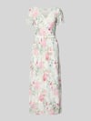 ZABAIONE midi-jurk met riem model 'Be44lla' Offwhite