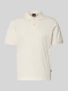 JOOP! COLLECTION Koszulka polo o kroju nowoczesnym z fakturowanym wzorem model 'Roberto' Złamany biały