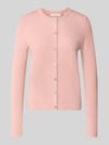 Christian Berg Woman Regular Fit Strickjacke aus Viskose-Mix mit Muschelsaum Mauve