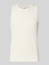 Marc O'Polo DENIM Slim Fit Tank Top aus Baumwoll-Mix Weiss